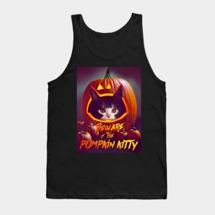 Beware Of The Pumpkin Kitty Tank Top